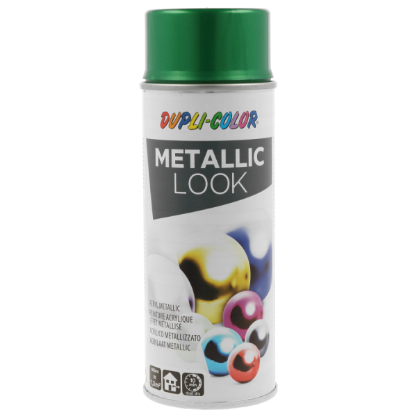 photo-Bombe de peinture - Effet métallisé - Vert - Tous supports - Dupli-color - 400ml