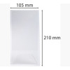 Porte-visuel - Présentoir - DL - Incliné - Transparent - Pour photo, menu, document