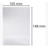 Porte-visuel - Présentoir - A6 - Incliné - Transparent - Pour photo, menu, document