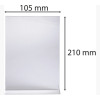 Porte-visuel - Présentoir - A6 - Droit - Transparent - Pour photo, menu, document