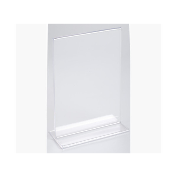 Porte-visuel - Présentoir - A6 - Droit - Transparent - Pour photo, menu, document