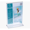 Porte-visuel - Présentoir - A6 - Droit - Transparent - Pour photo, menu, document