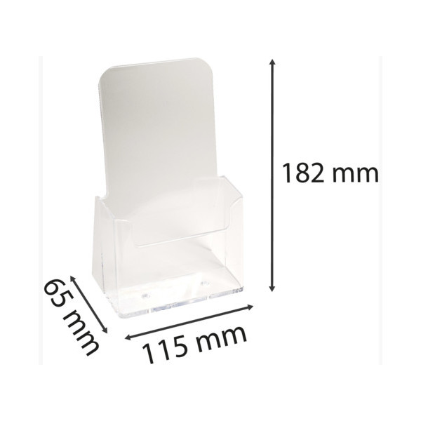 Distributeur - Présentoir - Prospectus - DL - 1 compartiment - Transparent