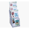 Photo - Distributeur - Présentoir - Prospectus - DL - 3 compartiments - Transparent