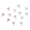 photo-Mini drapeau - Fanion - Feutrine - Numéro et chiffre - Pour calendrier de l'Avent