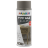 photo-Bombe de peinture - Gris - Effet vintage - Peinture à la craie - Vintage look - 400ml