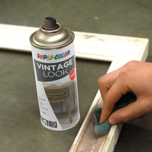 Bombe de peinture - Gris - Effet vintage - Peinture à la craie - Vintage look - 400ml