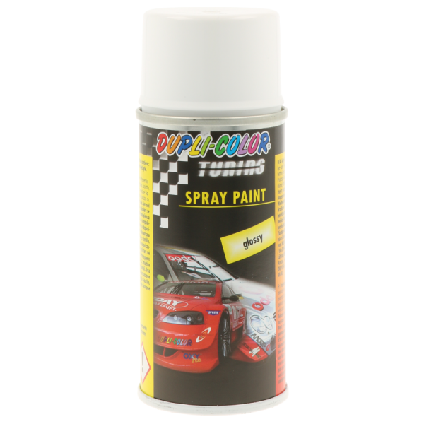 photo-Bombe de peinture - Pour carrosserie - Blanc - Brillant - Dupli-Color - 150ml