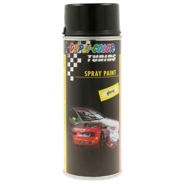 photo-Bombe de peinture - Noir - Brillant - Carrosserie - Tuning - Dupli-color - 400ml