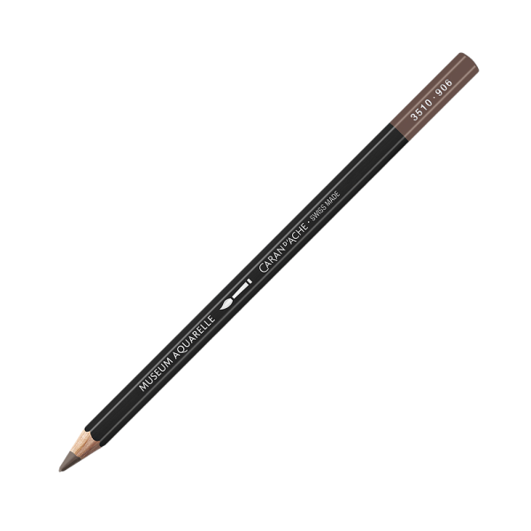 photo-Crayon de couleur - Aquarelle - Sépia 50% - Caran d'Ache - Museum Aquarelle
