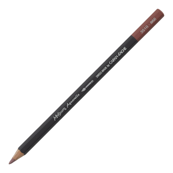 photo-Crayon de couleur - Aquarelle - Sienne brûlée 50% - Caran d'Ache - Museum Aquarelle
