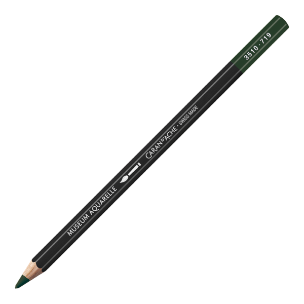 photo-Crayon de couleur - Aquarelle - Vert foncé - Caran d'Ache - Museum Aquarelle