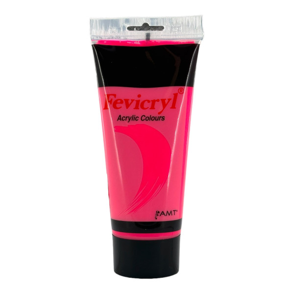 photo-Peinture Acrylique en tube Rose fluo 200ml - Amt