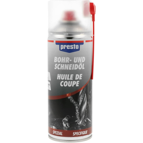 photo-Huile de coupe - Evite la surchauffe des métaux - Lubrifie et protège - Presto - 400ml