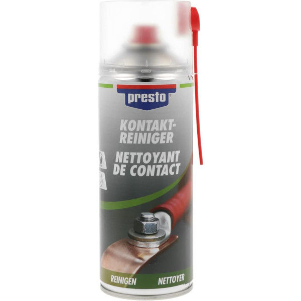 photo-Produit nettoyant pour contacts - Câbles - Circuits imprimés - Presto - 400ml
