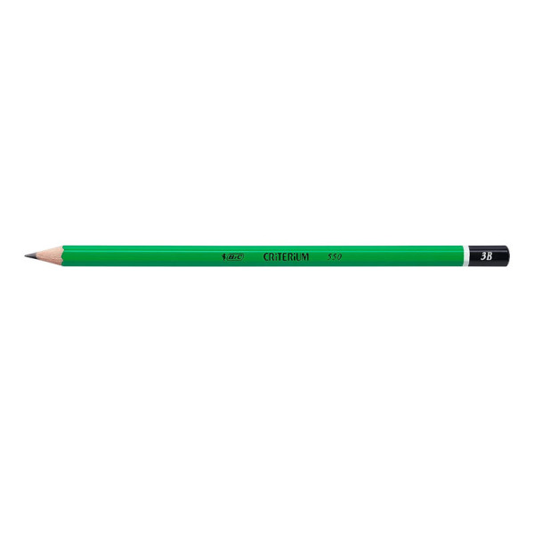 photo-Crayon à papier - 3B - Mine grasse - BIC Criterium 550