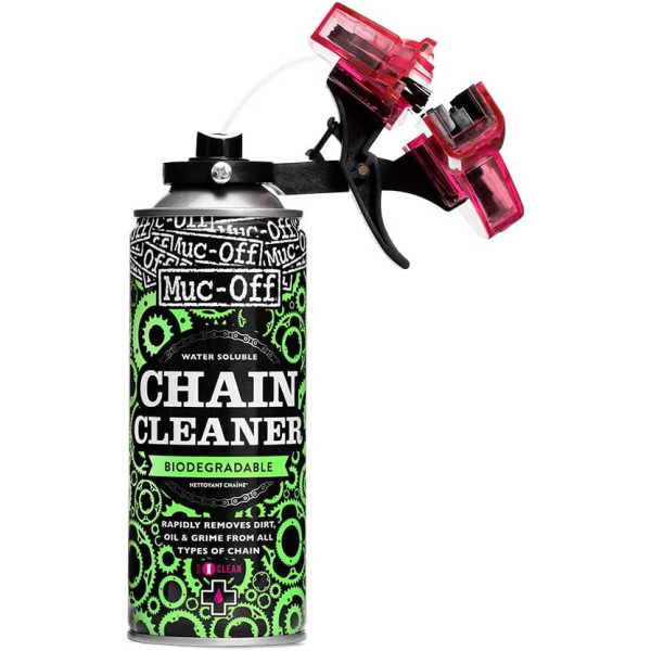 photo-Produit nettoyant - Chaîne de vélo - Inclus brosses rotatives - Muc-Off - 400ml
