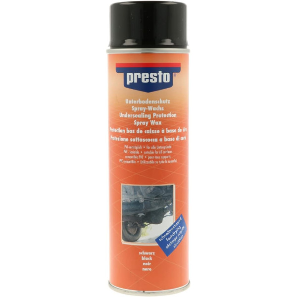photo-Produit protection de dessous de caisse - Voiture - Noir - A base de cire - Presto - 500ml