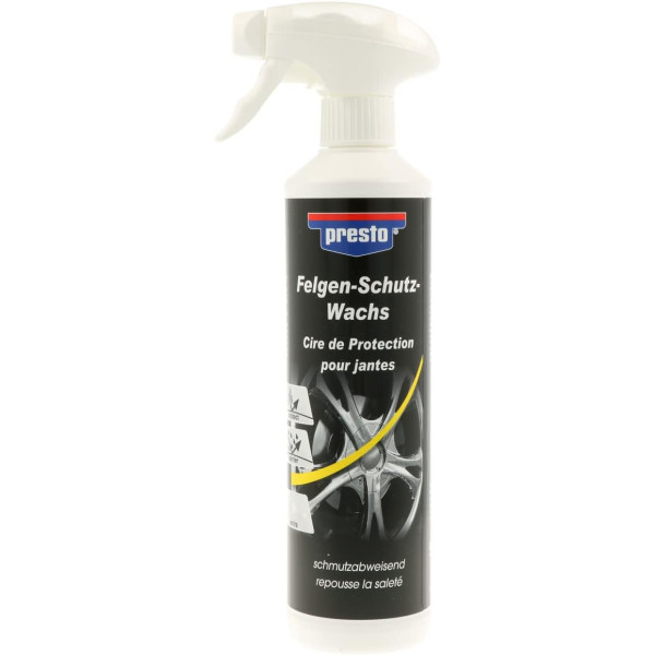 photo-Cire de protection - Jantes, enjoliveurs et roues - Brillance - Presto - 500ml