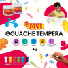 Gouache - Pour enfant - Ecole - Arts plastiques - 6 couleurs - Jovi