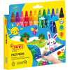 photo-Feutres de coloriage - 12 couleurs - Enfant dès 3 ans - Encre lavable - Jovi