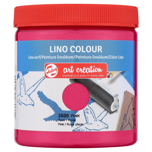 photo-Peinture pour linogravure - Rose - Linoléum - Art Création - 250ml