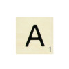 photo - Lettre A - En bois - Décoration - 10x10cm - Ctop