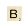 photo - Lettre B - En bois - Décoration - 10x10cm - Ctop