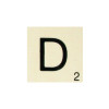 photo - Lettre D - En bois - Décoration - 10x10cm - Ctop
