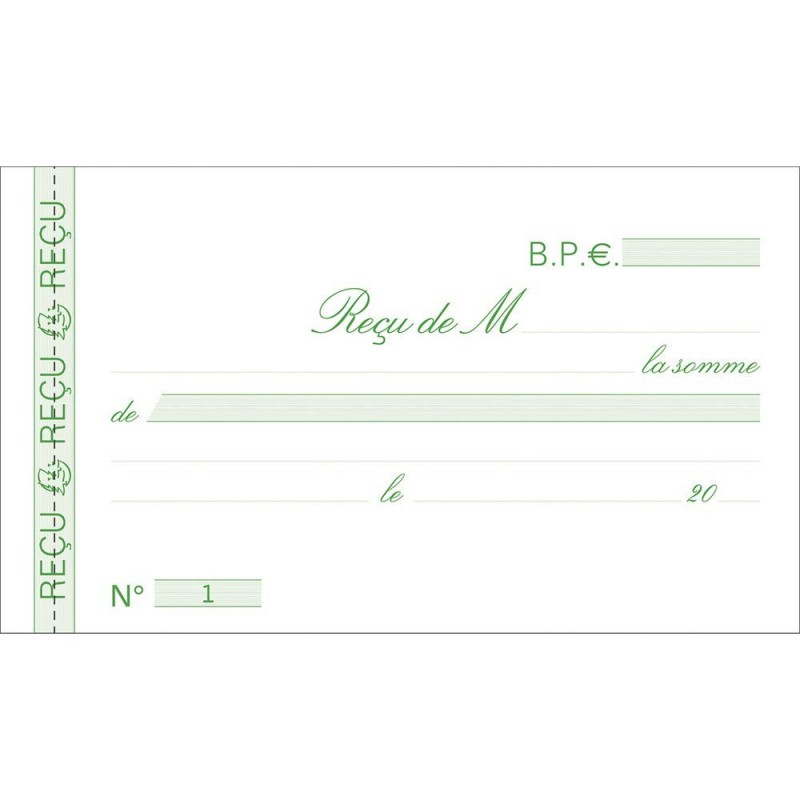 Manifold - Carnet de reçus - 10,5 x 18cm - Exacompta | Surdiscount