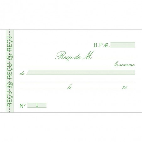 Manifold - Carnet de reçus - 10,5 x 18cm - Exacompta | Surdiscount