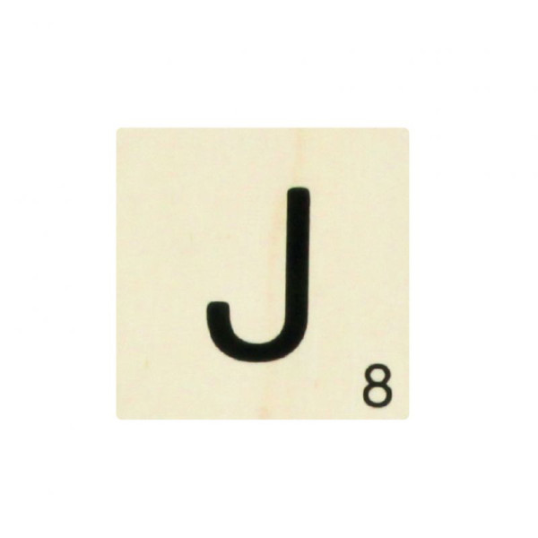 photo - Lettre J - En bois - Décoration - 10x10cm - Ctop