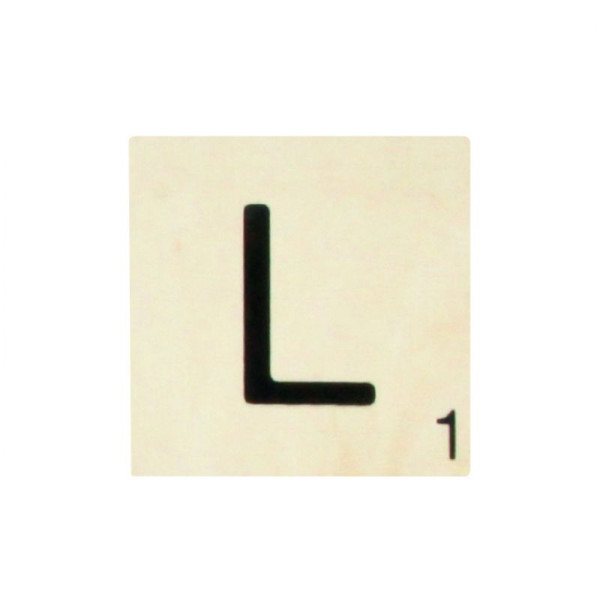photo - Lettre L - En bois - Décoration - 10x10cm - Ctop
