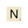 photo - Lettre N - En bois - Décoration - 10x10cm - Ctop
