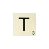 photo - Lettre T - En bois - Décoration - 10x10cm - Ctop
