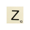 Lettre Z - En bois - Décoration - 10x10cm - Ctop