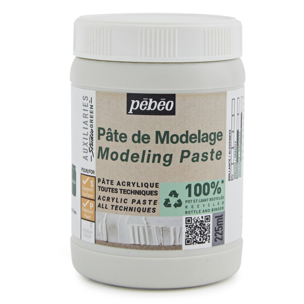 photo*Pâte de modelage - Peinture acrylique - Reliefs - Empâtements - Pébéo - 225ml