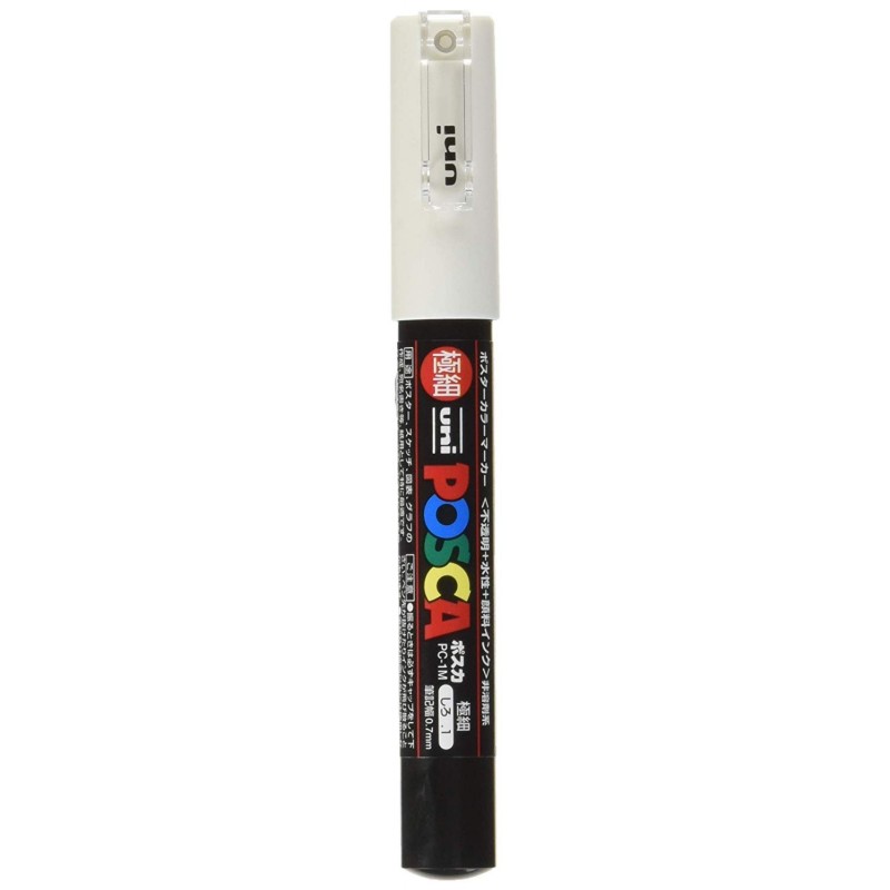 Acheter MARQUEUR POINTE EXTRA-FINE - BLANC - PC1MC - POSCA | à seulement 2,95 €