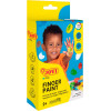 Peinture au doigt - Enfant - Dès 2 ans - 6 pots - 35ml - Couleurs assorties - Jovi
