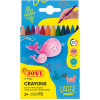photo-Crayons de couleur - Cire - Résistant - 12 couleurs - Easy grip - Jovi