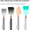 Coffret - Crayons de couleur - Graphite - Beaux-arts - Winsor et Newton - Collection - 45 pièces