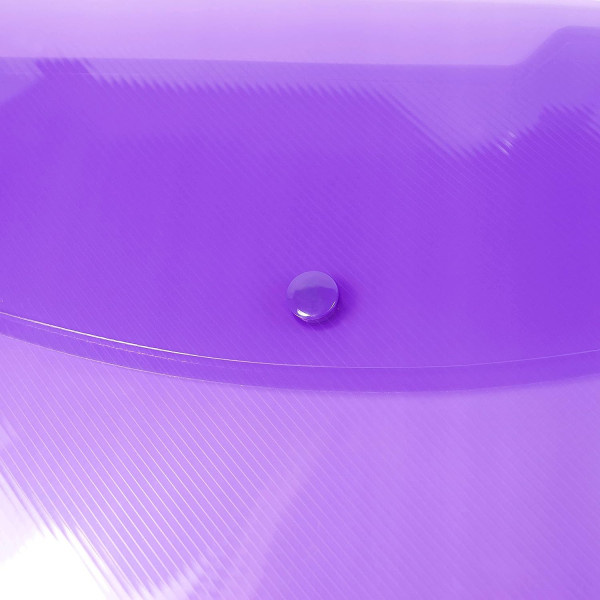 Pochettes - Bouton pression - A4+ - Semi-transparent - 10 unités - Rapesco