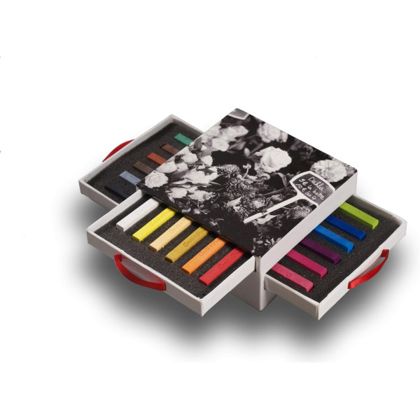 Carrés couleur - Coffret de 18 couleurs - Conté à Paris - Assortiment