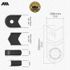 Cache manivelle - Protection pour pédaliers - Vélo - VTT - Orange - Crank defender