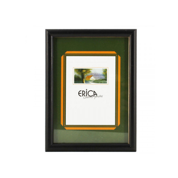 photo-Cadre photo - Noir - Bois vernis - Pour photo 10x15 cm - Vitre en verre