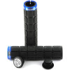 photo-Poignées - Grips - Vélo - VTT - Noir et bleu - Ergonomique - Fixation Lock-On - SB3
