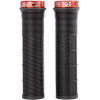 photo-Poignées - Grips - Vélo - VTT - Noir et rouge - Ultra fin - Pour course - SB3