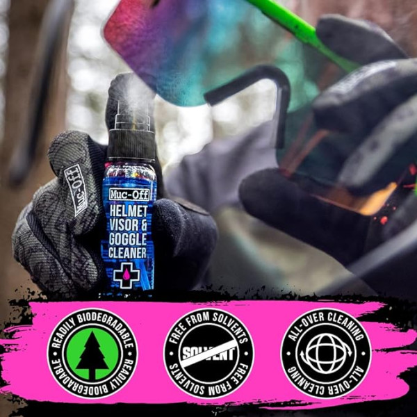 Produit nettoyant - Pour visières et lunettes - Vélo - VTT - Muc-Off