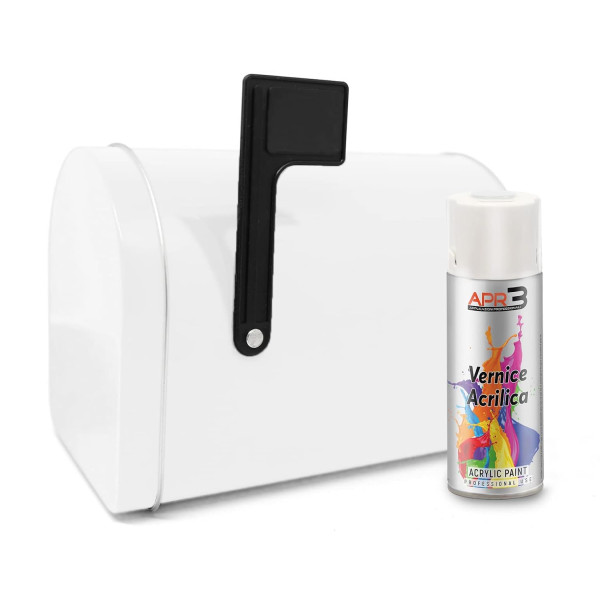 Bombe de peinture - Acrylique - Blanc trafic - RAL 9016 - Brillante - Tous supports - APR3 - 400ml