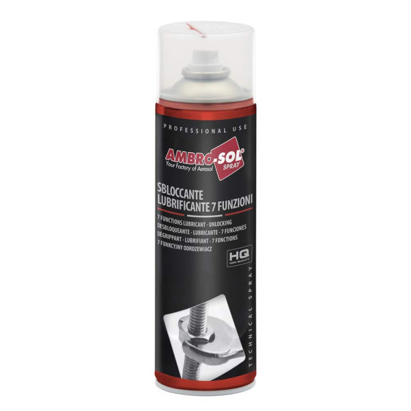 photo-Dégrippant - Lubrifiant - Dégraissant - 7 fonctions - Haute température - Ambro-Sol - 500ml